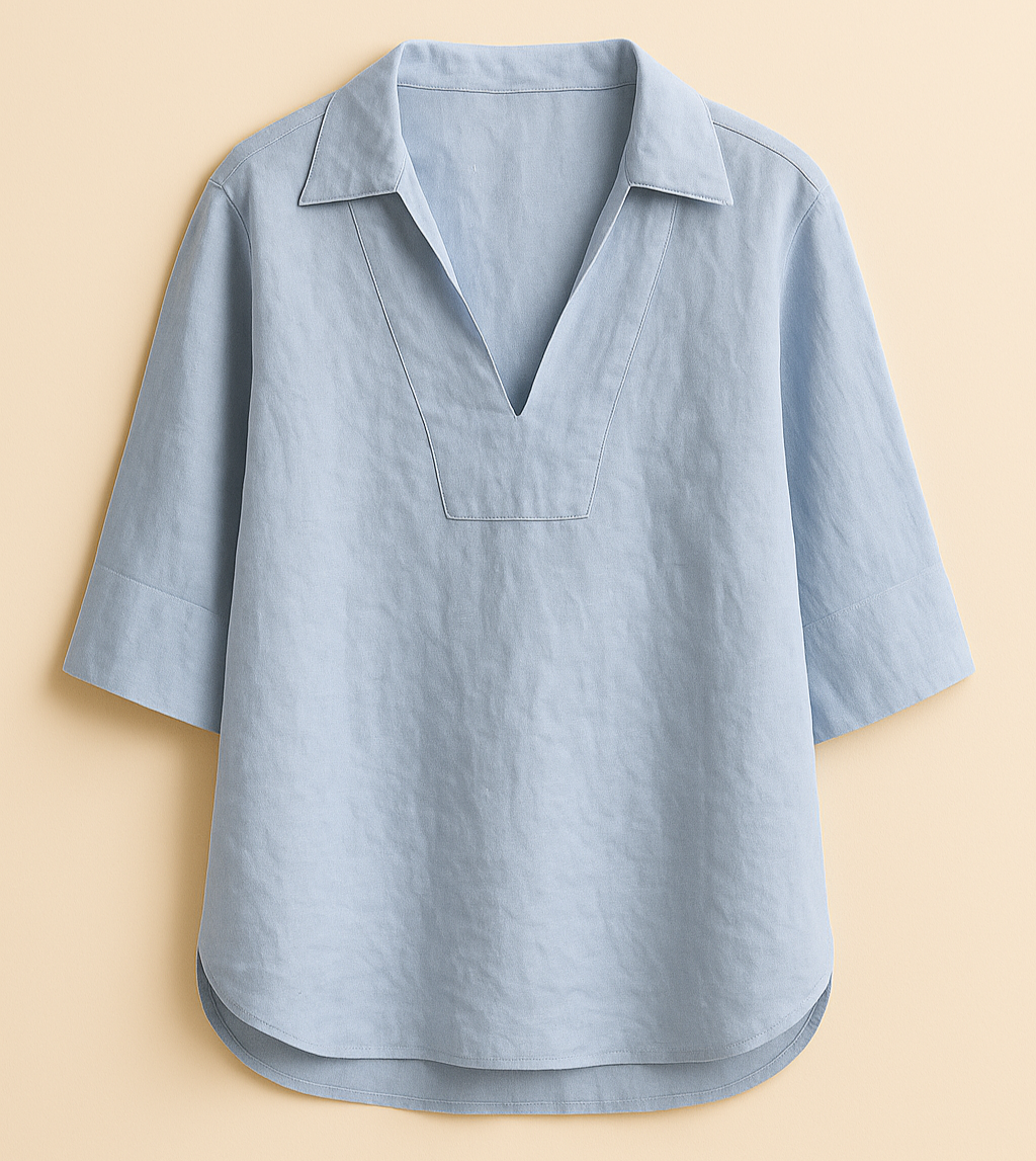 Surya | Elegant Linen Blouse