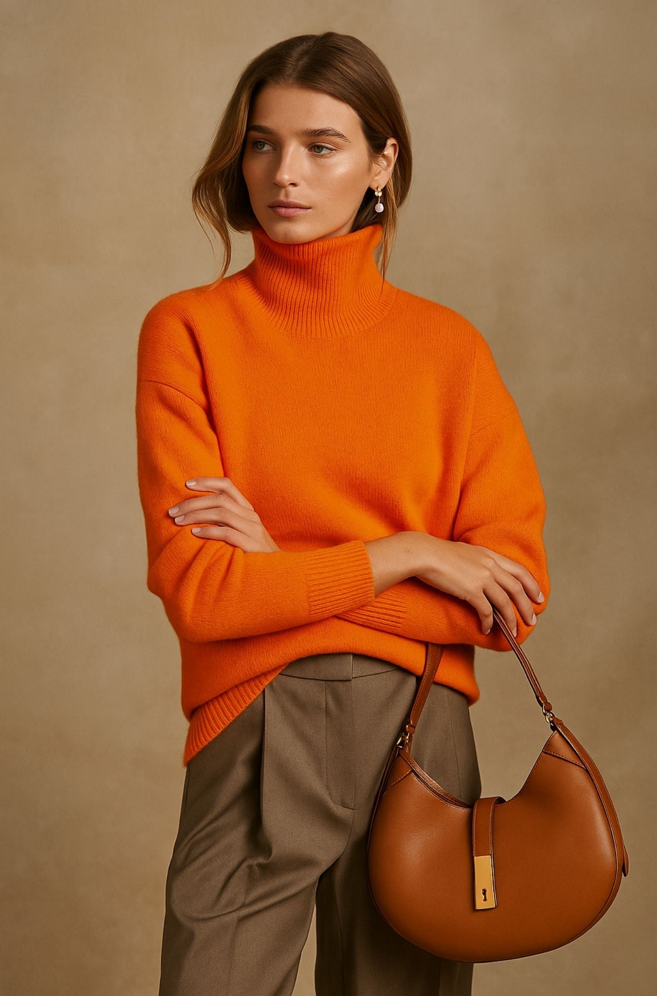 Julie - Refined Soft-Knit Roll Neck Jumper