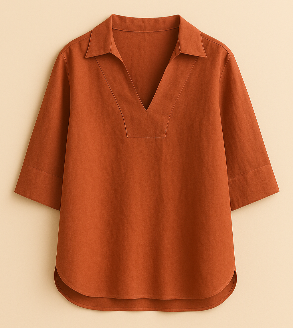 Surya | Elegant Linen Blouse