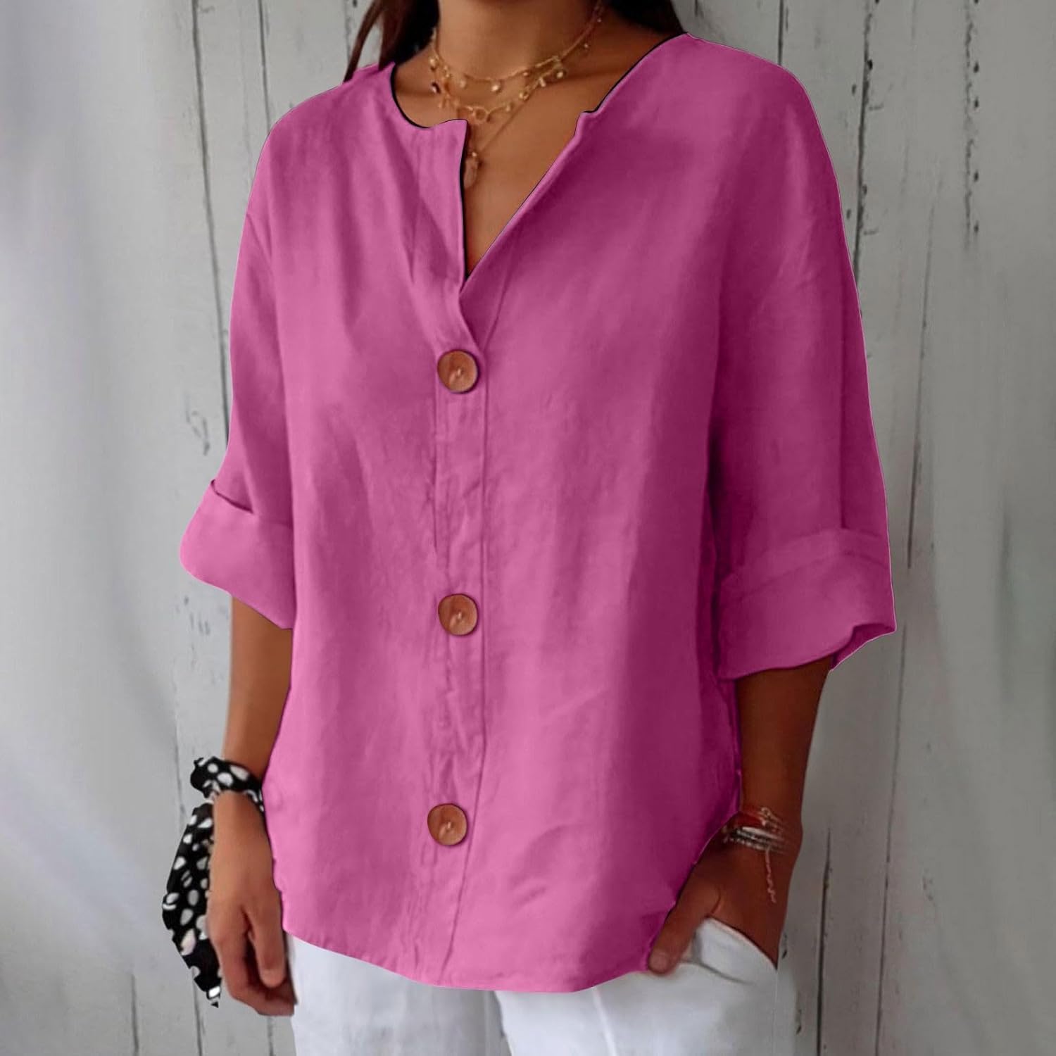 Clara™ | Coastal Linen Blouse