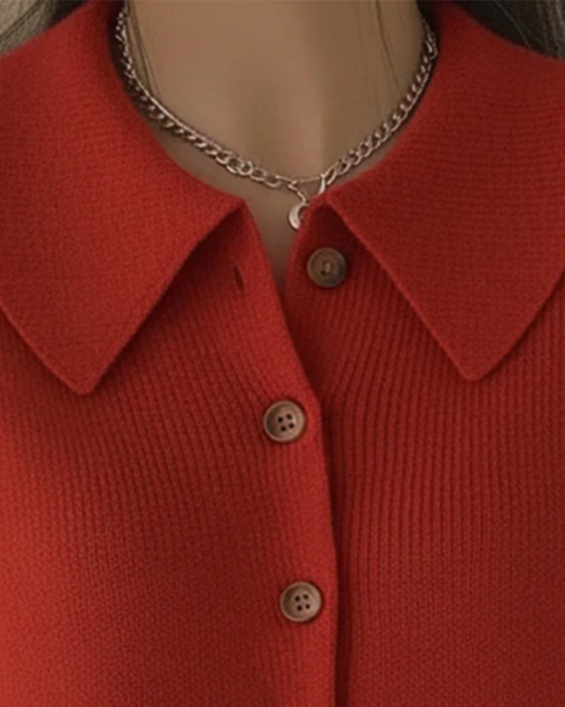 Long Sleeve Buttoned Blazer