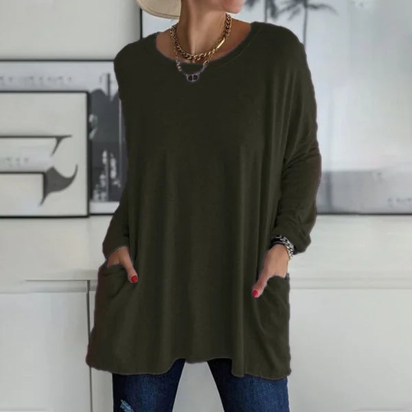 Aelira | Relaxed Long Sleeve Top